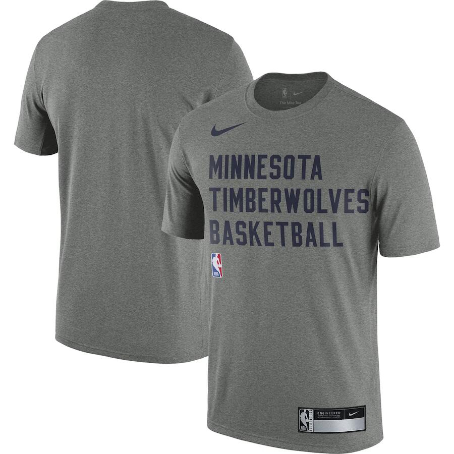 Men's Minnesota Timberwolves Heather Gray 2023/24 Sideline Legend Performance Practice T-Shirt Men's Minnesota Timberwolves Heather Gray 2023/24 Sideline Legend Performance Practice T-Shirt